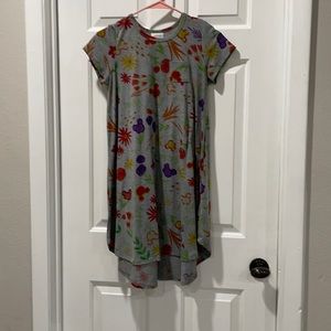 Disney print LuLaRoe swing dress kids 12/xxs adult